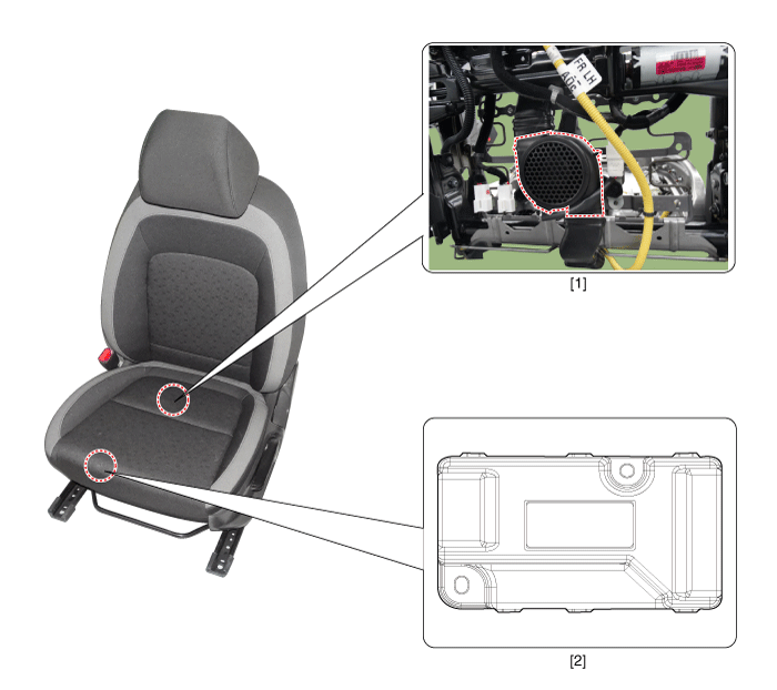 Hyundai Venue. Air Ventilation Seat. Components and components location