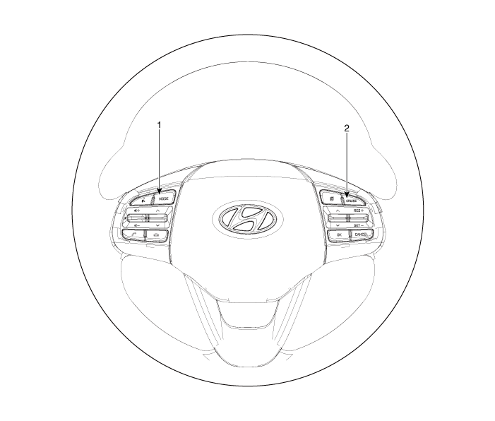 Hyundai Venue. Audio Remote Control. Components and components location