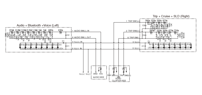 Hyundai Venue. Audio Remote Control. Schematic diagrams