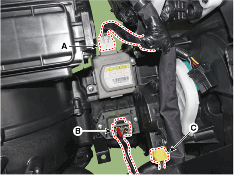 Hyundai Venue. Blower Unit. Repair procedures