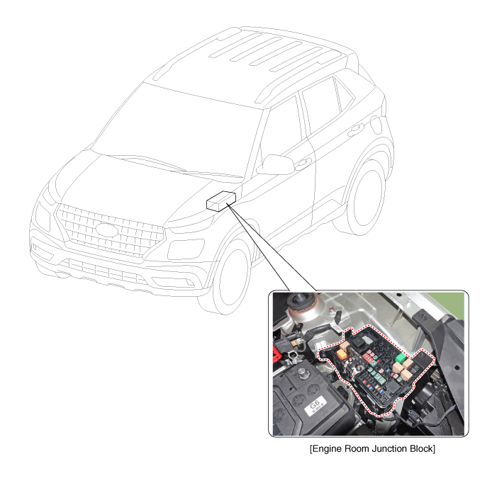 Hyundai Venue. Components and components location