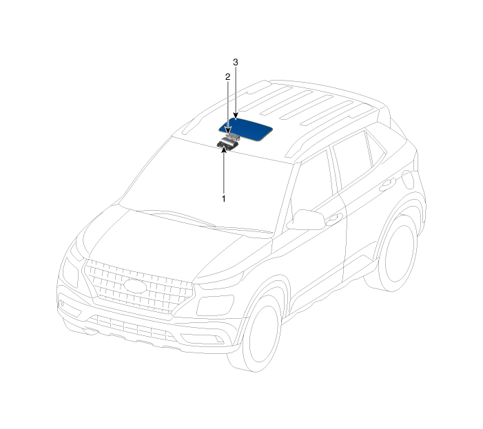 Hyundai Venue. Components and components location