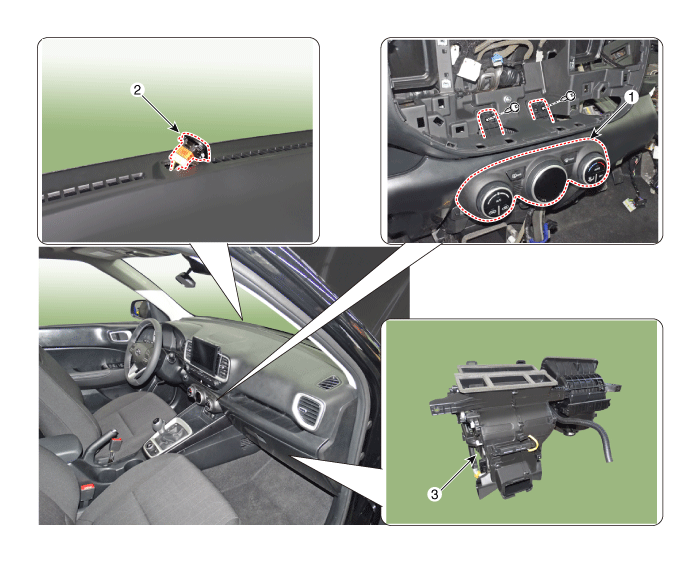 Hyundai Venue. Components and components location