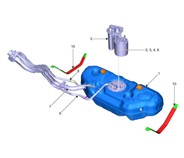 Hyundai Venue. Components and components location