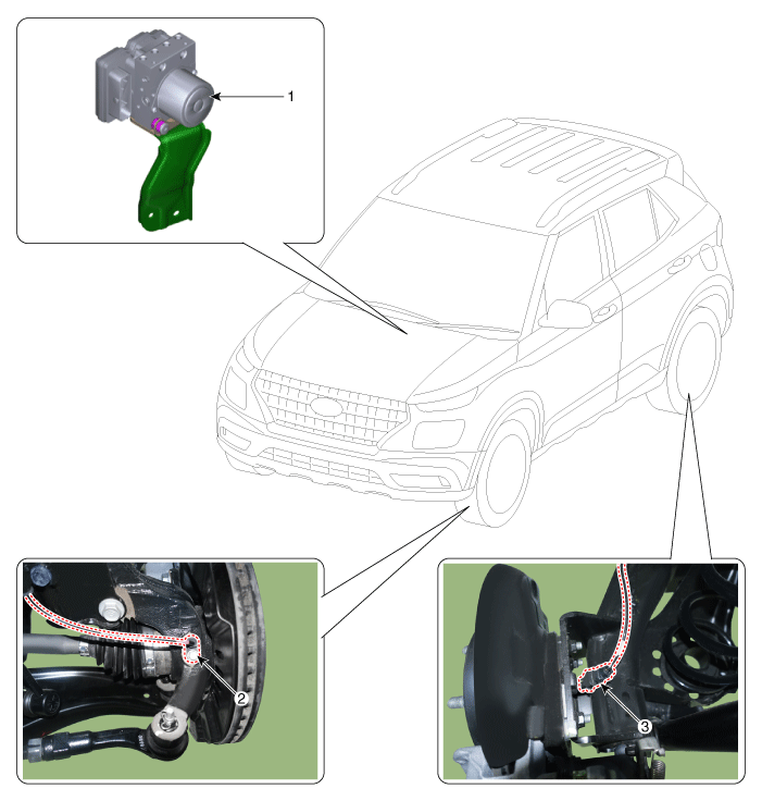 Hyundai Venue. Components and components location