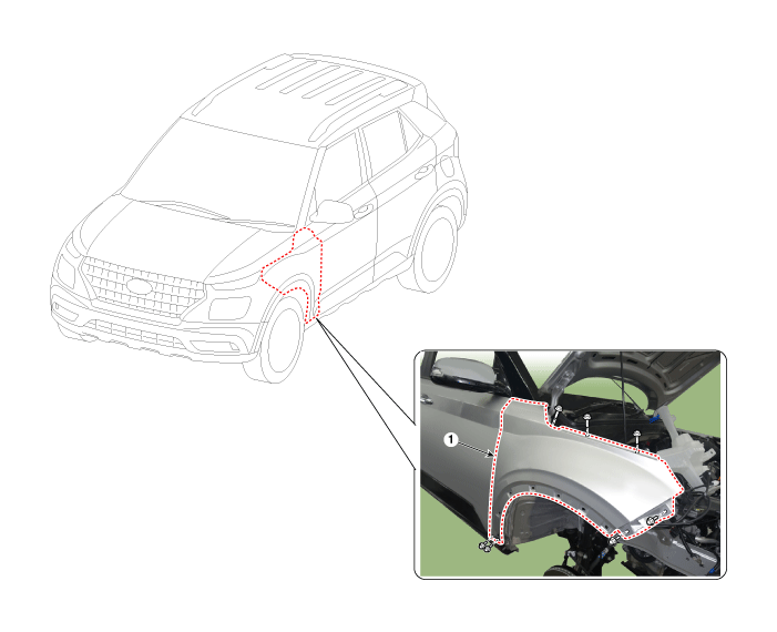 Hyundai Venue. Components and components location