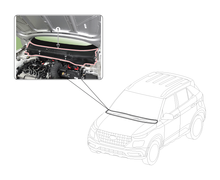 Hyundai Venue. Components and components location