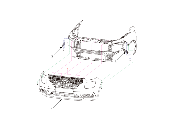 Hyundai Venue. Components and components location