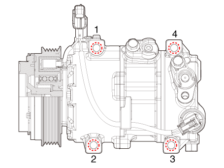 Hyundai Venue. Compressor. Repair procedures