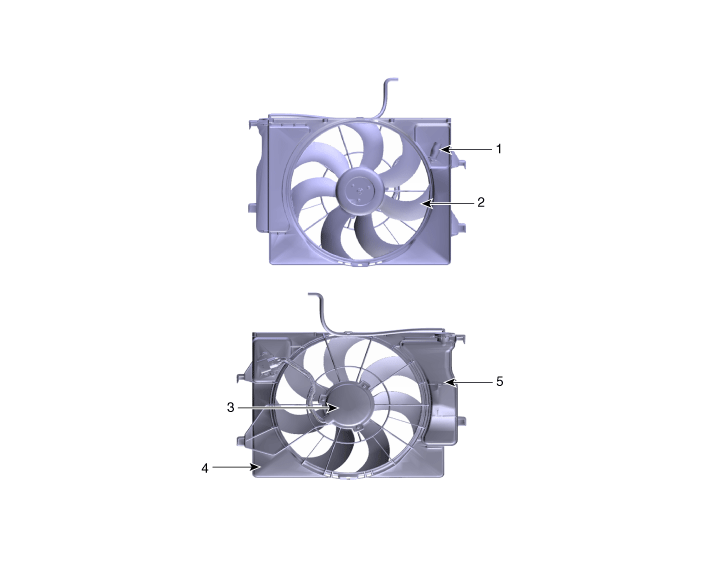 Hyundai Venue. Cooling Fan. Components and components location