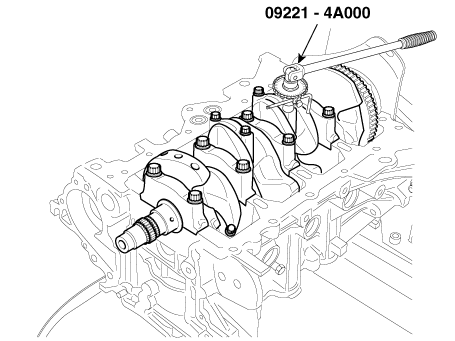 Hyundai Venue. Crankshaft. Repair procedures