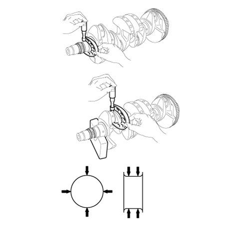 Hyundai Venue. Crankshaft. Repair procedures