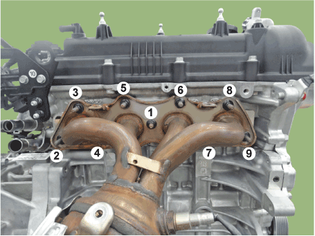 Hyundai Venue. Exhaust Manifold. Repair procedures