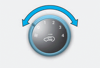 Hyundai Venue. Fan speed control (2)