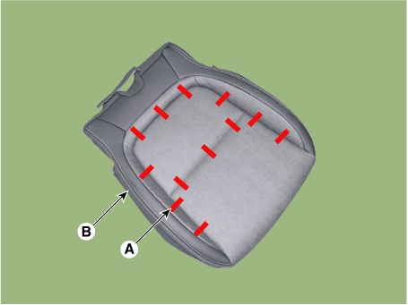 Hyundai Venue. Front Seat Cushion Cover. Repair procedures