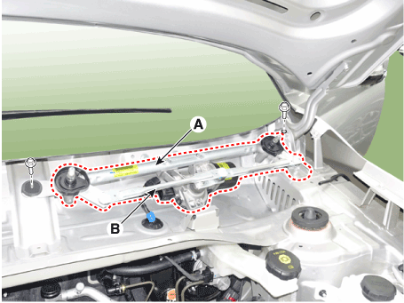 Hyundai Venue. Front Wiper Motor. Repair procedures