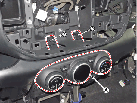 Hyundai Venue. Heater & A/C Control Unit (Manual). Repair procedures