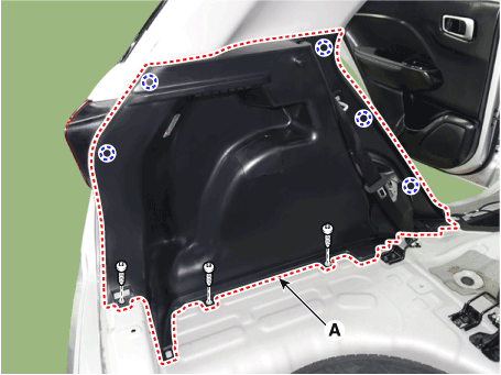 Hyundai Venue. Luggage Side Trim. Repair procedures