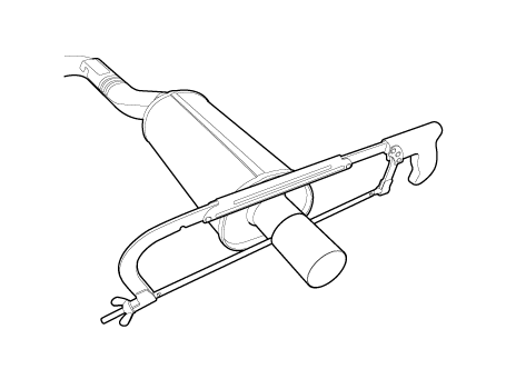 Hyundai Venue. Muffler. Repair procedures