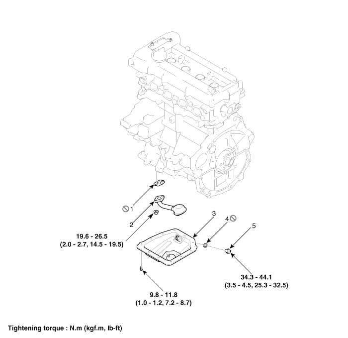 Hyundai Venue. Oil Pan. Components and components location