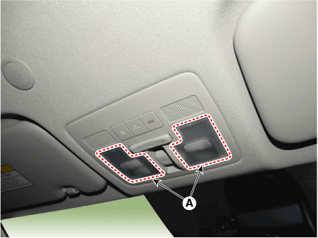 Hyundai Venue. Overhead Console Lamp. Repair procedures