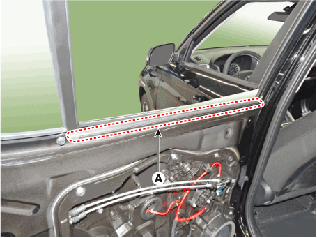 Hyundai Venue. Rear Door Belt Inside Weatherstrip. Repair procedures