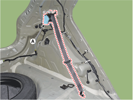 Hyundai Venue. Rear Seat Belt Retractor. Repair procedures