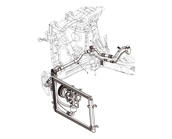 Hyundai Venue. Refrigerant Line. Components and components location