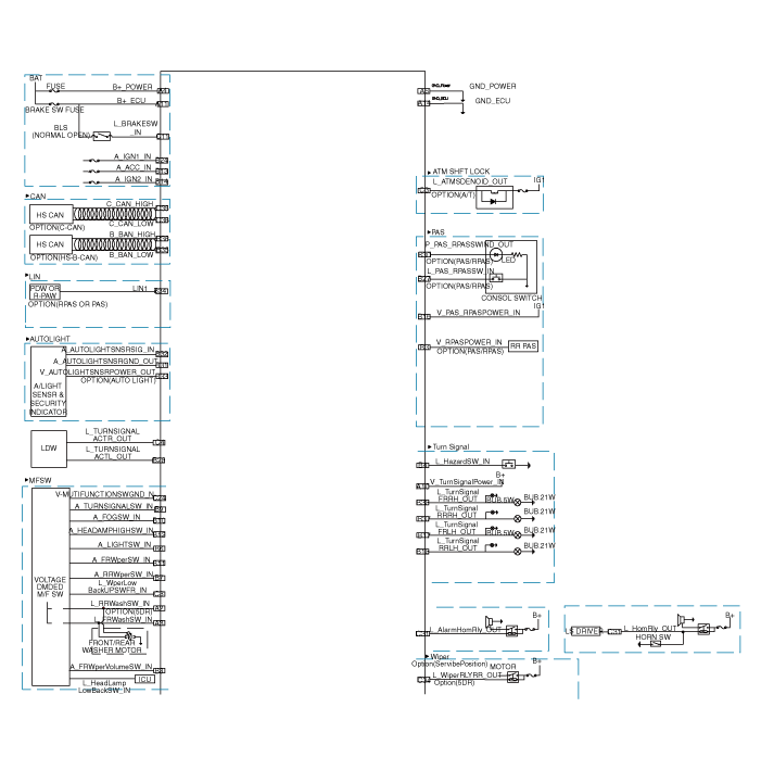 Hyundai Venue. Schematic diagrams