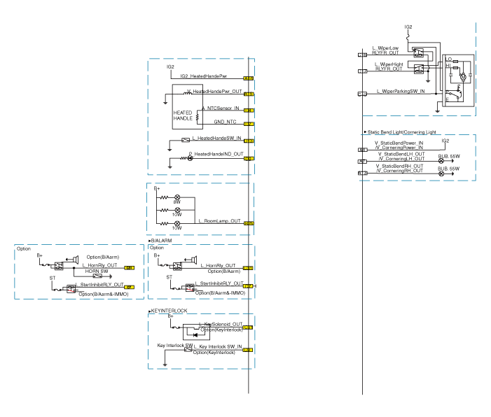 Hyundai Venue. Schematic diagrams