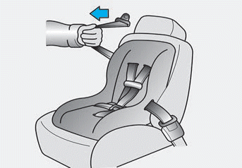 Hyundai Venue. Securing a child restraint with lap/ shoulder belt