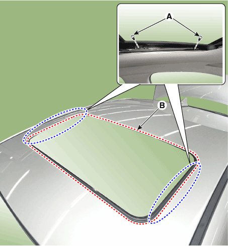 Hyundai Venue. Sunroof Glass. Repair procedures