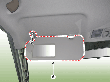 Hyundai Venue. Sunvisor. Repair procedures