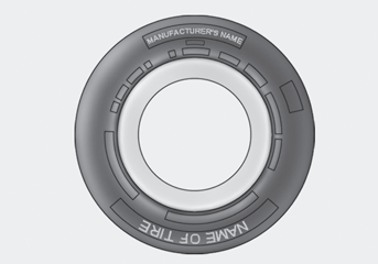 Hyundai Venue. Tire Sidewall Labeling