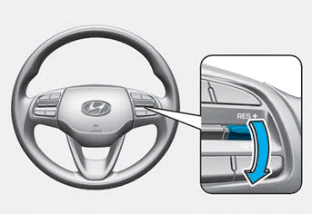 Hyundai Venue. To increase/decrease Cruise Control speed