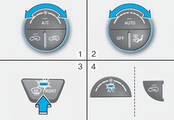 Hyundai Venue. Windshield Defrosting and Defogging