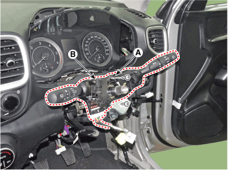 Hyundai Venue. Windshield Wiper-Washer Switch. Repair procedures